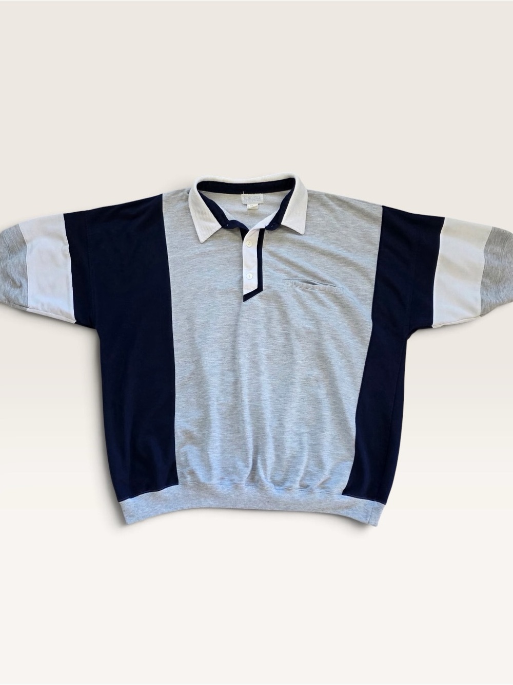 Vintage 90s King Size Colorblock Polo 2XLB Big & Tall